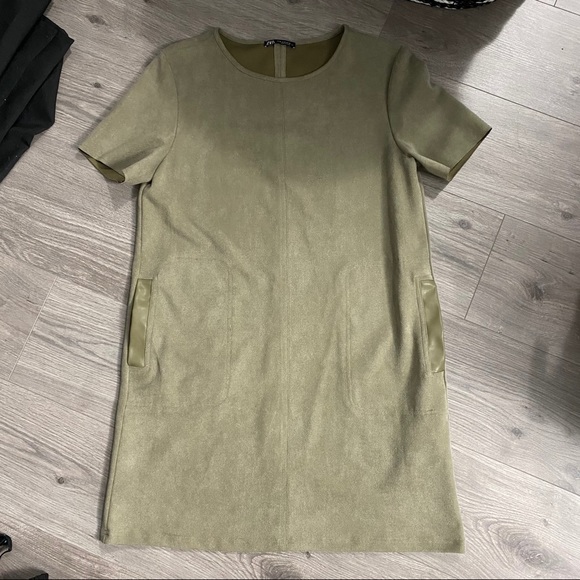 Zara Suede Shift Dress - Picture 1 of 2